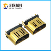 高清數(shù)碼專(zhuān)用HDMI HDMI連接器插座  HDMI 19PIN A  TYPE公座夾板式