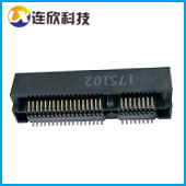 MINI PCI E連接器52PIN 6.7高 PCI E座子前插后貼